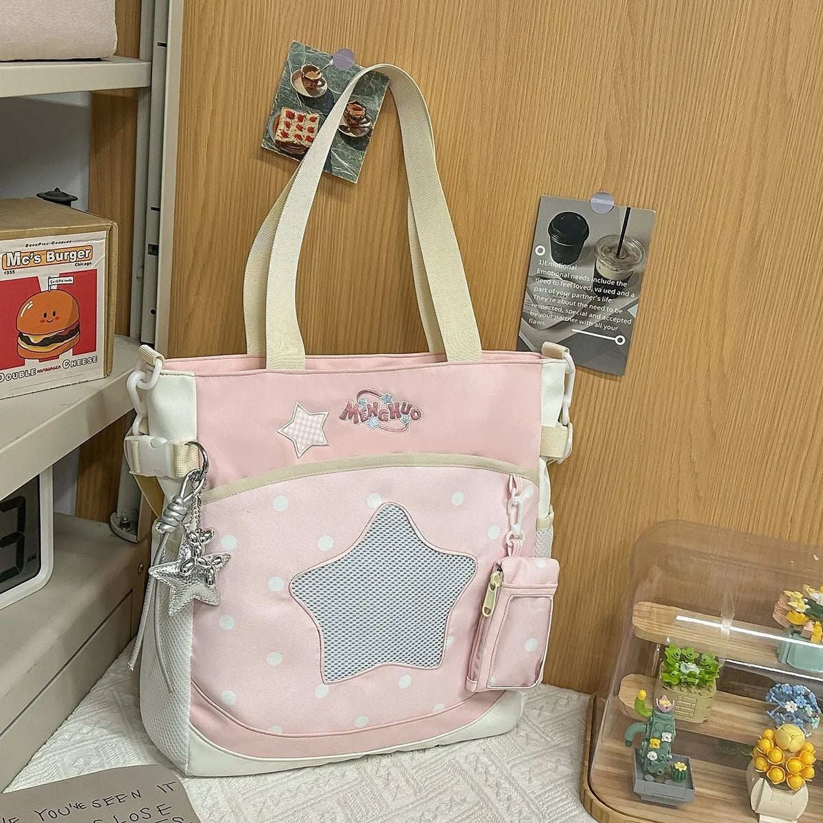 Blue Large Capacity Backpack for Elementary School Girls Dual Shoulder Lightweight Bookbag High Aesthetic Value School Bag
