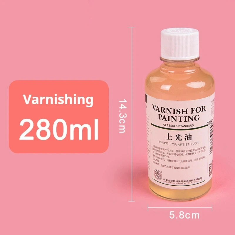 100/280ml Acrylic Blending Liquid Large-Capacity Milky White Acrylic Paint Thinner Gloss Painting Molding Paste Art Supplies