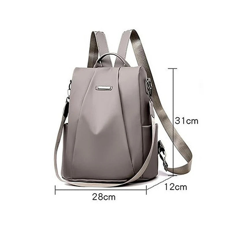 Waterproof Oxford Women Backpack Fashion Anti-Theft School Bagpack