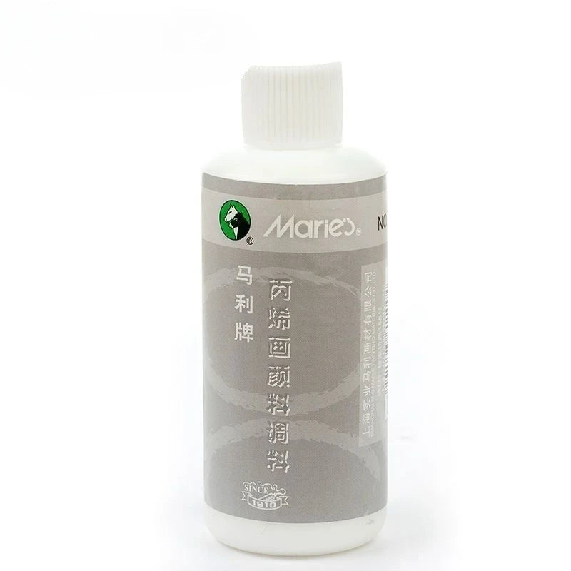 100/280ml Acrylic Blending Liquid Large-Capacity Milky White Acrylic Paint Thinner Gloss Painting Molding Paste Art Supplies