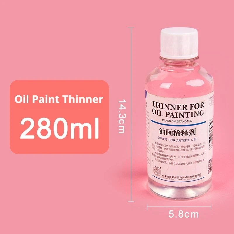 100/280ml Acrylic Blending Liquid Large-Capacity Milky White Acrylic Paint Thinner Gloss Painting Molding Paste Art Supplies