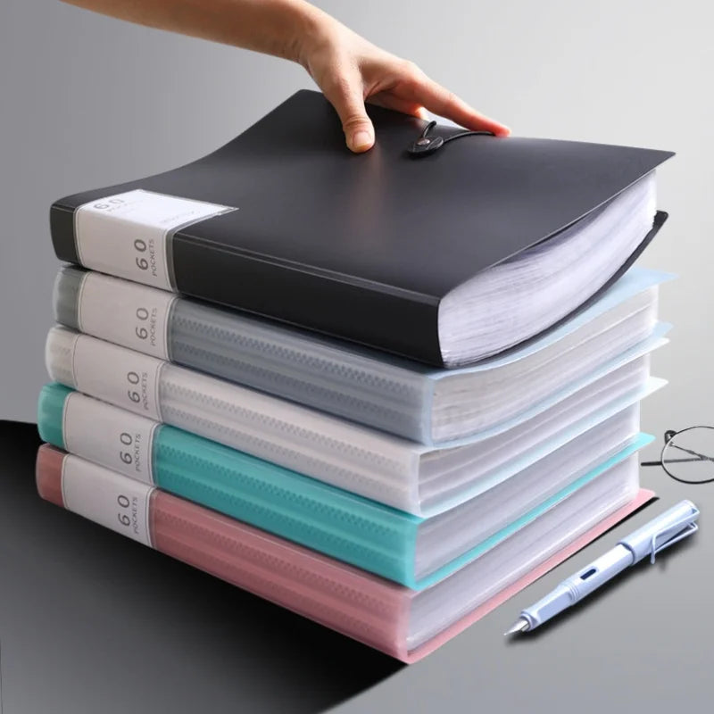 60-Pocket A4 Waterproof Document Folder
