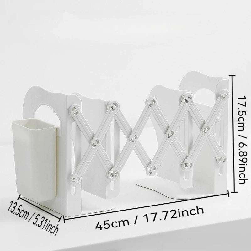 Adjustable Desktop Bookshelf & Book Organizer