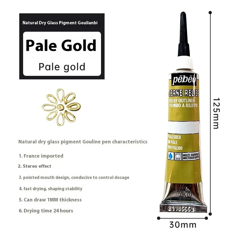 PEBEO Acrylic Paint 20 ML Waterproof Acrylic Paint Tube Wood/Canvas/Fabric Painting Rich Glass Pigments Artist Drawing Supplies