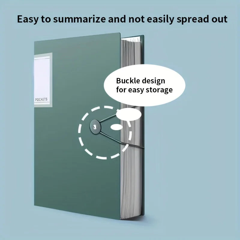 60-Pocket A4 Waterproof Document Folder