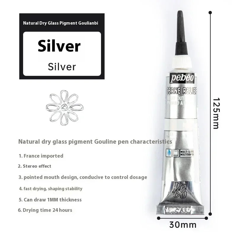 PEBEO Acrylic Paint 20 ML Waterproof Acrylic Paint Tube Wood/Canvas/Fabric Painting Rich Glass Pigments Artist Drawing Supplies