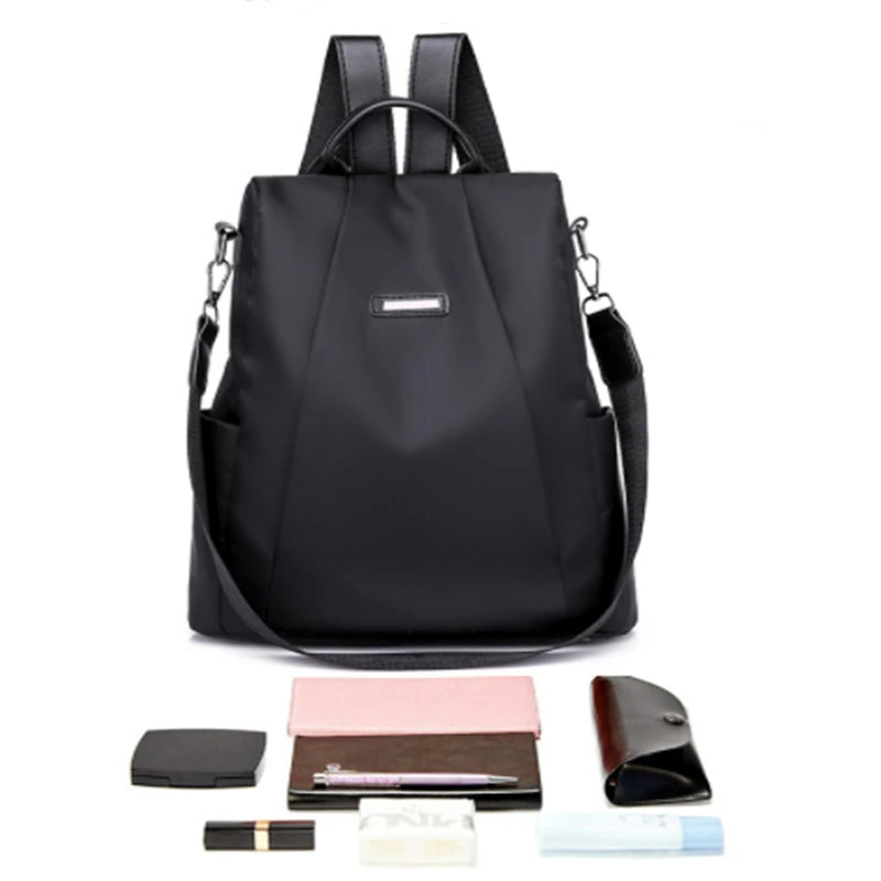 Waterproof Oxford Women Backpack Fashion Anti-Theft School Bagpack