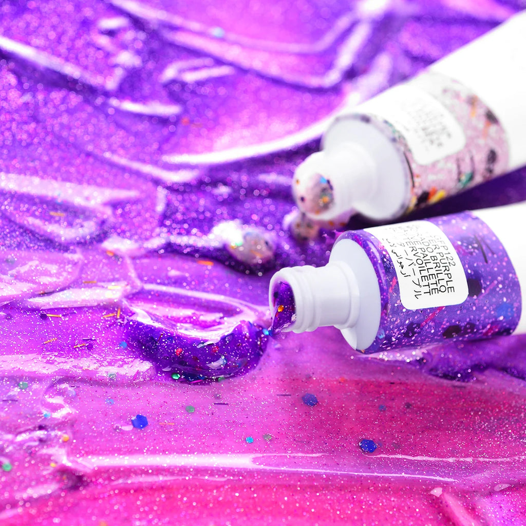 LIGHTWISH Acrylic Paint, Set of 6 Colors, 75 ml Tubes, Rich Pigments, Non-Fading, Non-Toxic Paints for Artist & Hobby Painters