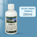 100/280ml Acrylic Blending Liquid Large-Capacity Milky White Acrylic Paint Thinner Gloss Painting Molding Paste Art Supplies