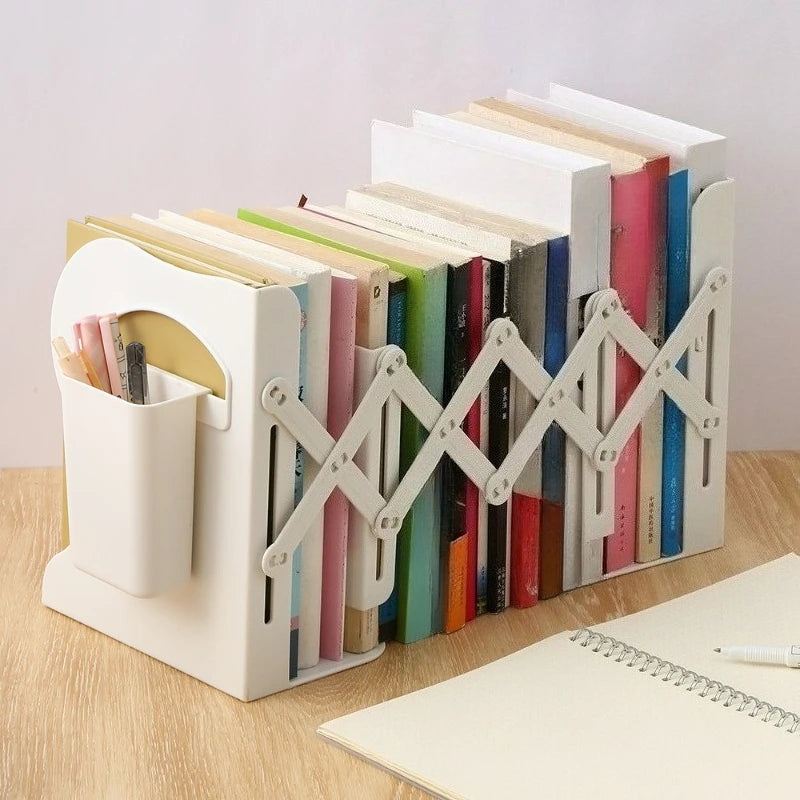 Adjustable Desktop Bookshelf & Book Organizer