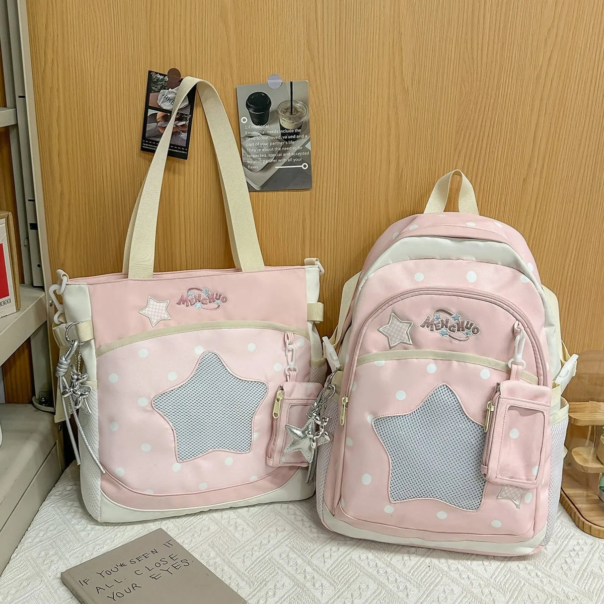 Blue Large Capacity Backpack for Elementary School Girls Dual Shoulder Lightweight Bookbag High Aesthetic Value School Bag