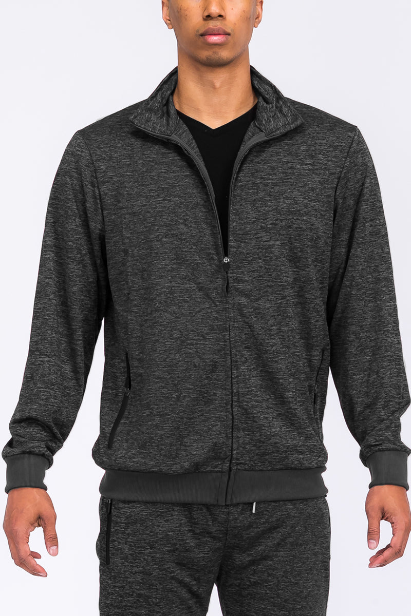 Marbled Light Weight Active Track Jacket